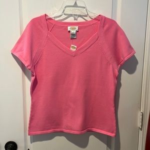 Talbots short/cap sleeve sweater